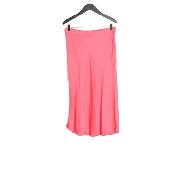 Claudie Pierlot / NWT Selma Flared Midi Skirt in Pink Viscose 36 S - Picture 4 of 6